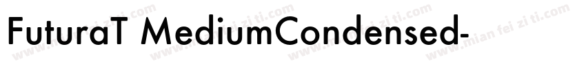 FuturaT MediumCondensed字体转换
